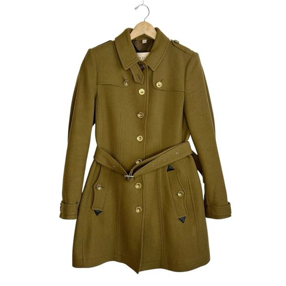 BURBERRY Didmoore Wool Cashmere Single Breasted Coat - Picture 2 of 9